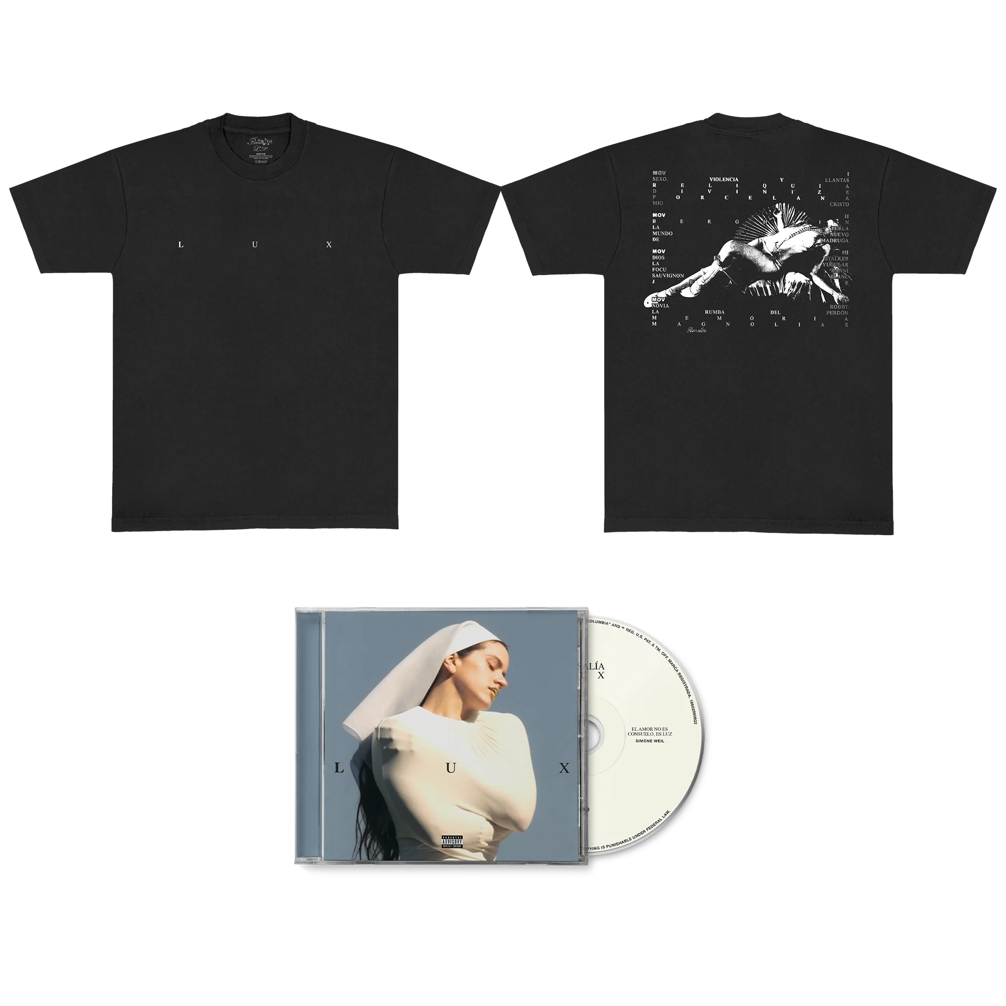 LUX TRACKLIST T-SHIRT + CD